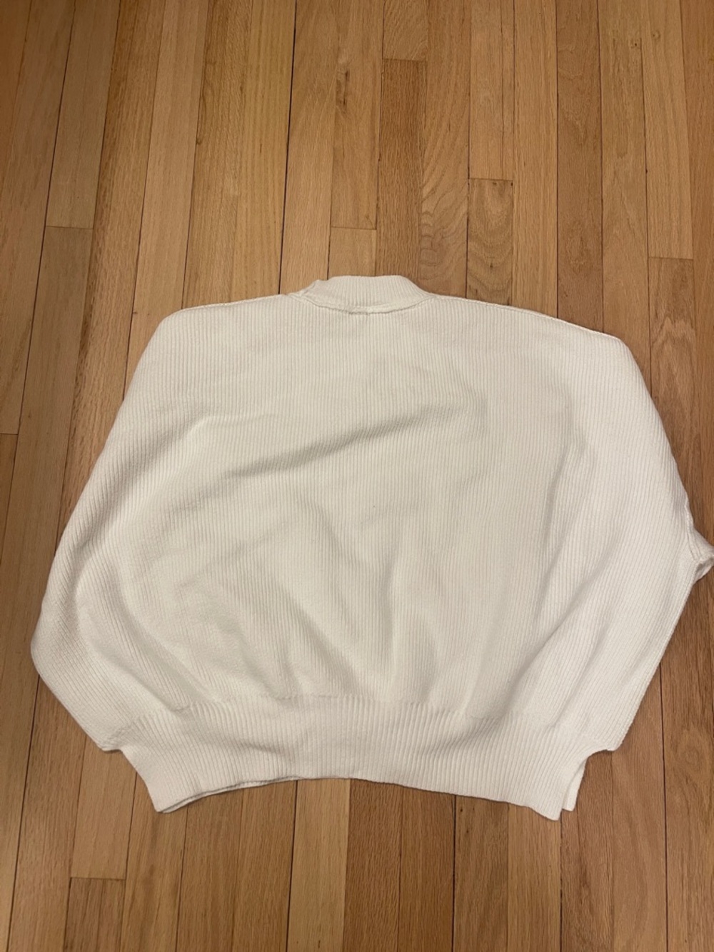 Free people Classic women’s  Crewneck Sweater - White oversized size XS - Picture 3 of 7